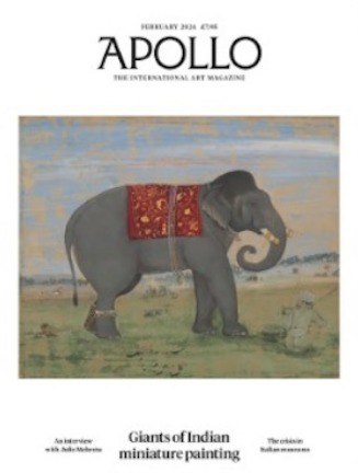 Magazine featuring an elephant with a painted backdrop